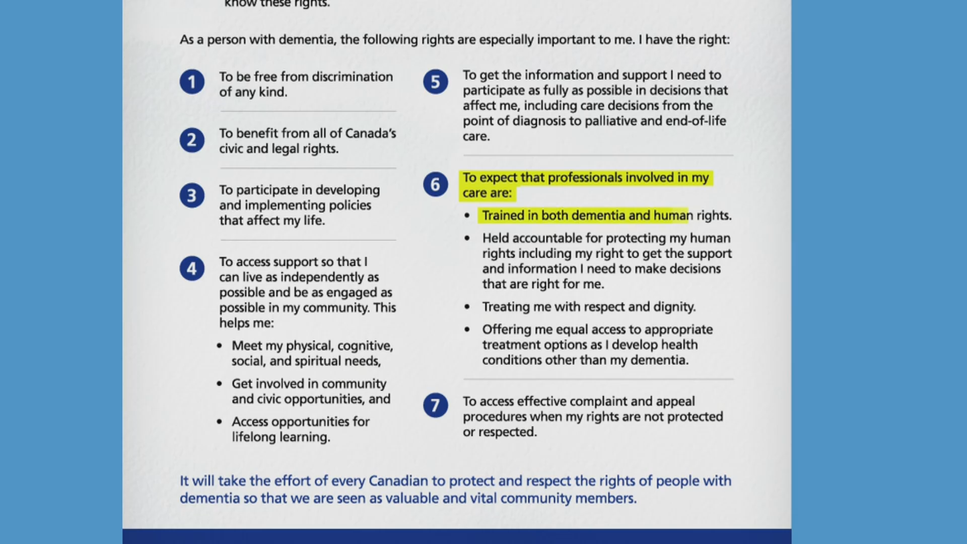 Filler - Alzheimer Society - What is the Canadian Charter of Rights for People with Dementia