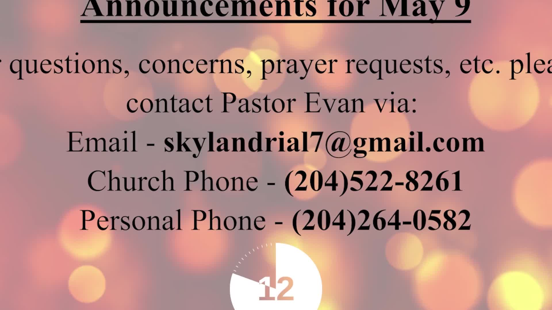 Thumbnail image for Melita - Elim Church Service - May 9, 2021