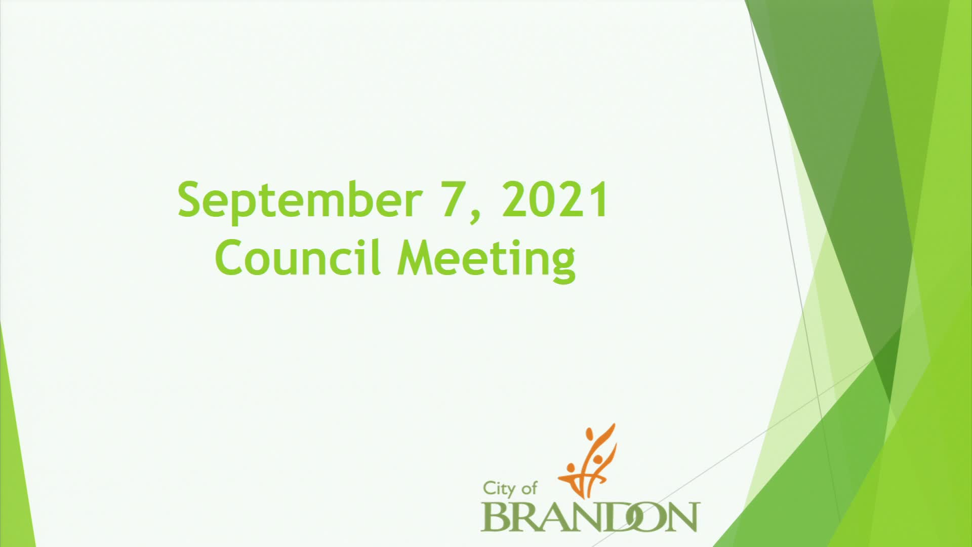 Thumbnail image for Brandon City Council Meeting 07September2021