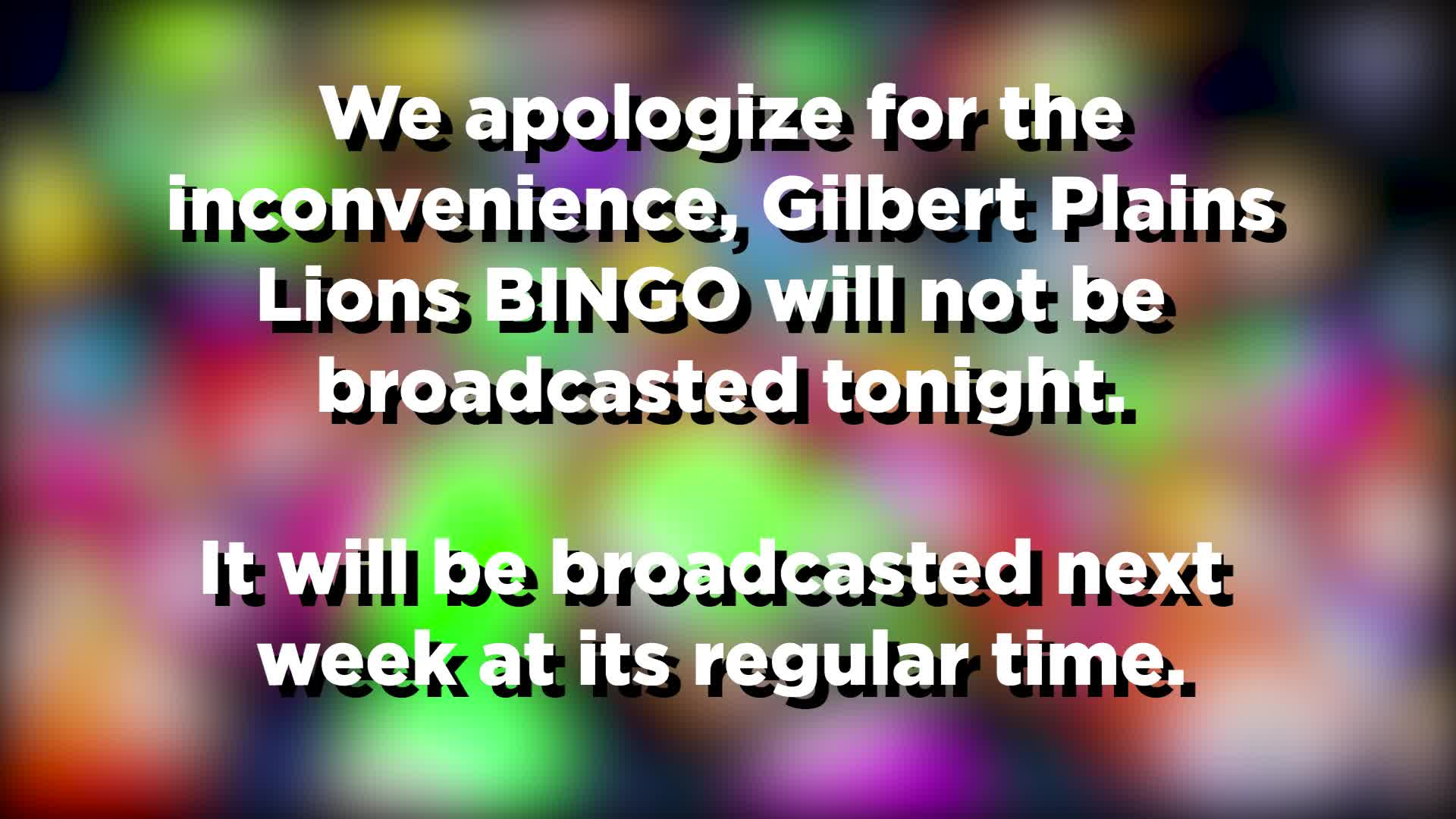 Thumbnail image for Gilbert Plains BINGO Cancelled