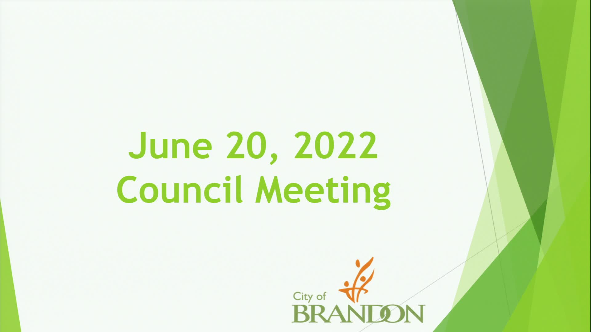 Thumbnail image for Brandon City Council Meeting (June 20, 2022) (Live)