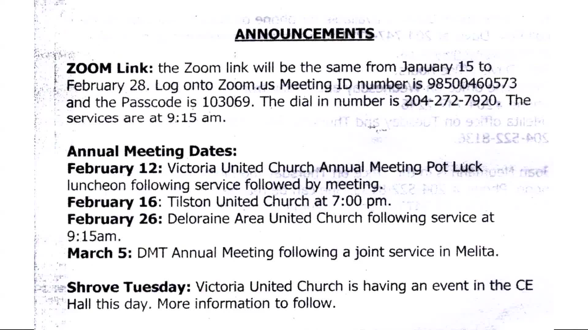 Thumbnail image for Melita United Church Jan 29 2023