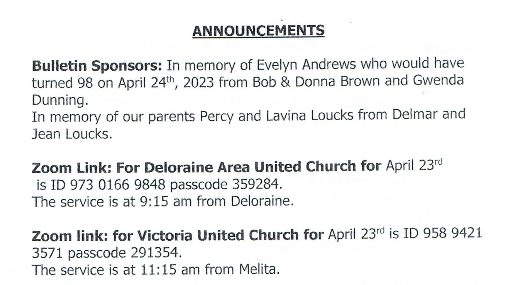 Thumbnail image for Melita United Church April 23 2023