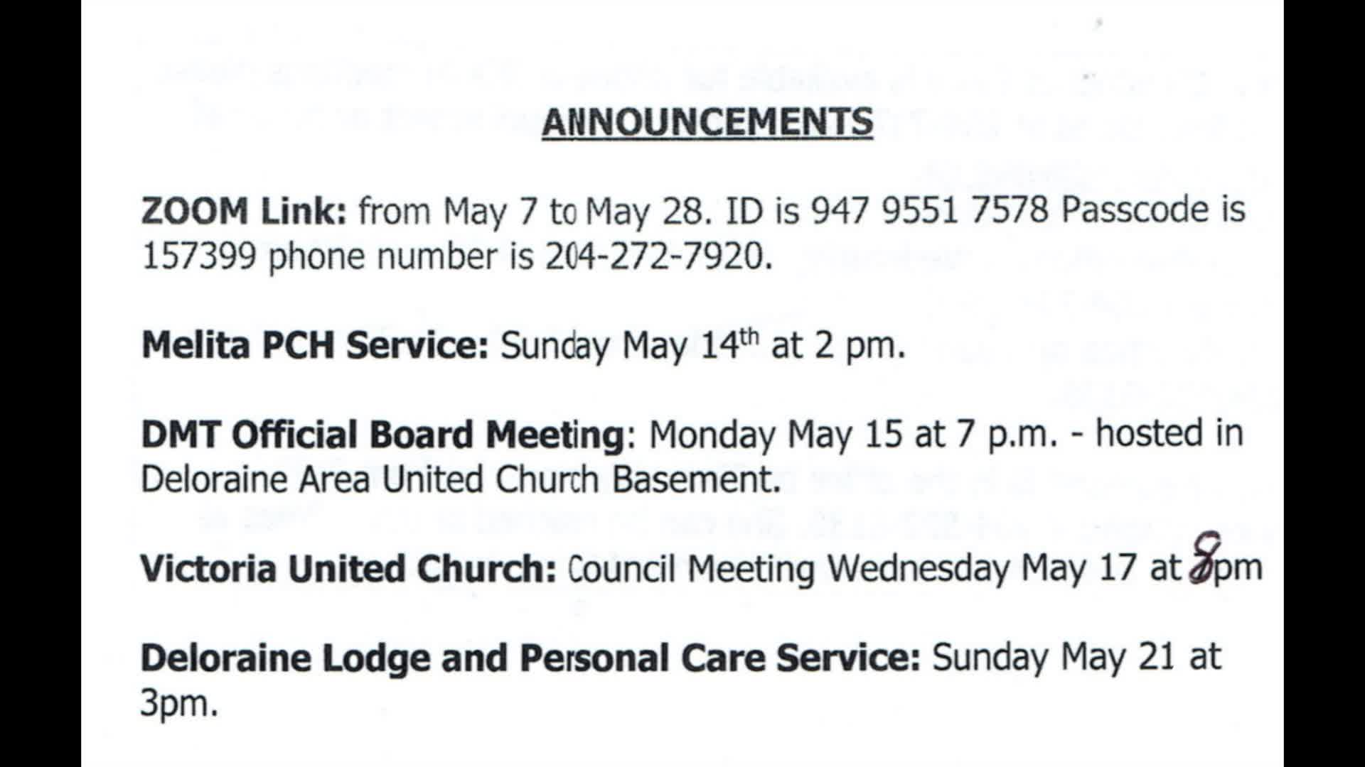 Thumbnail image for Melita United Church May 14 2023